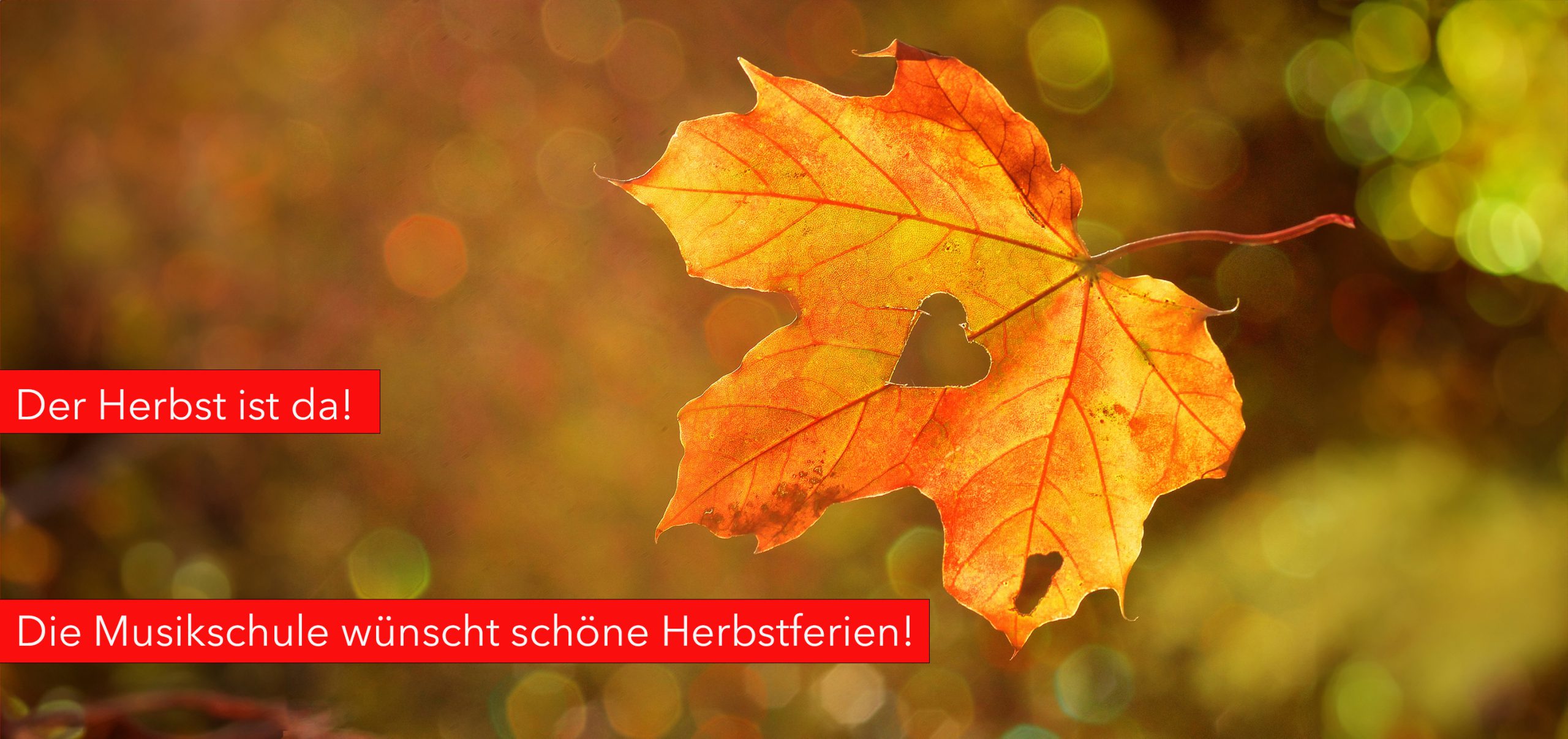 Herbstferien Musikschule Ibbenbueren 2023-Banner breit